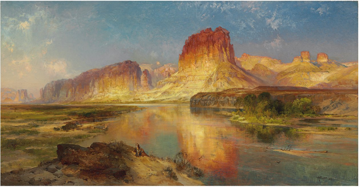 النهر الأخضر في وايومنغ ، 1878 بواسطة توماس موران