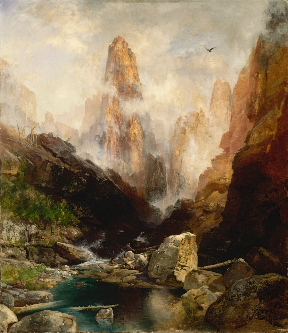ضباب في Kanab Canyon ، يوتا ، 1892. بواسطة توماس موران