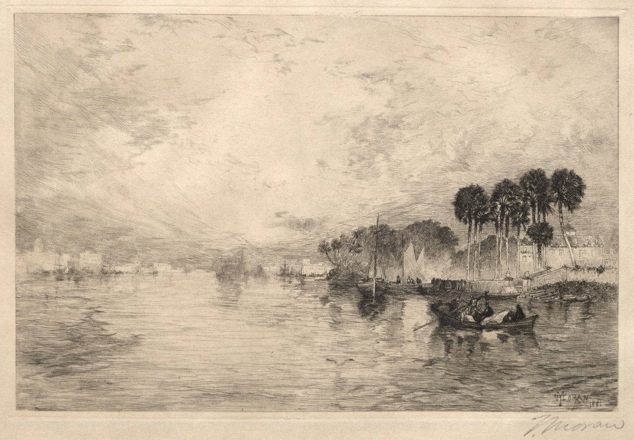صباح يوم نهر سانت جونز ، فلوريدا ، 1881. بواسطة توماس موران
