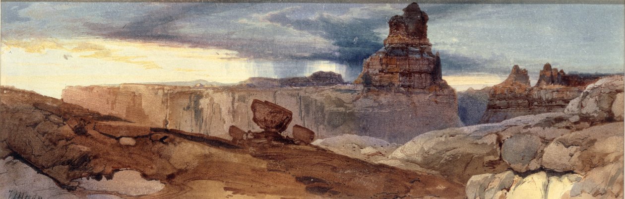 Shin-Au-Av-Tu-Weap God Land ، Cañon of the Colorado. يوتا تير ، 1873-1874. بواسطة توماس موران