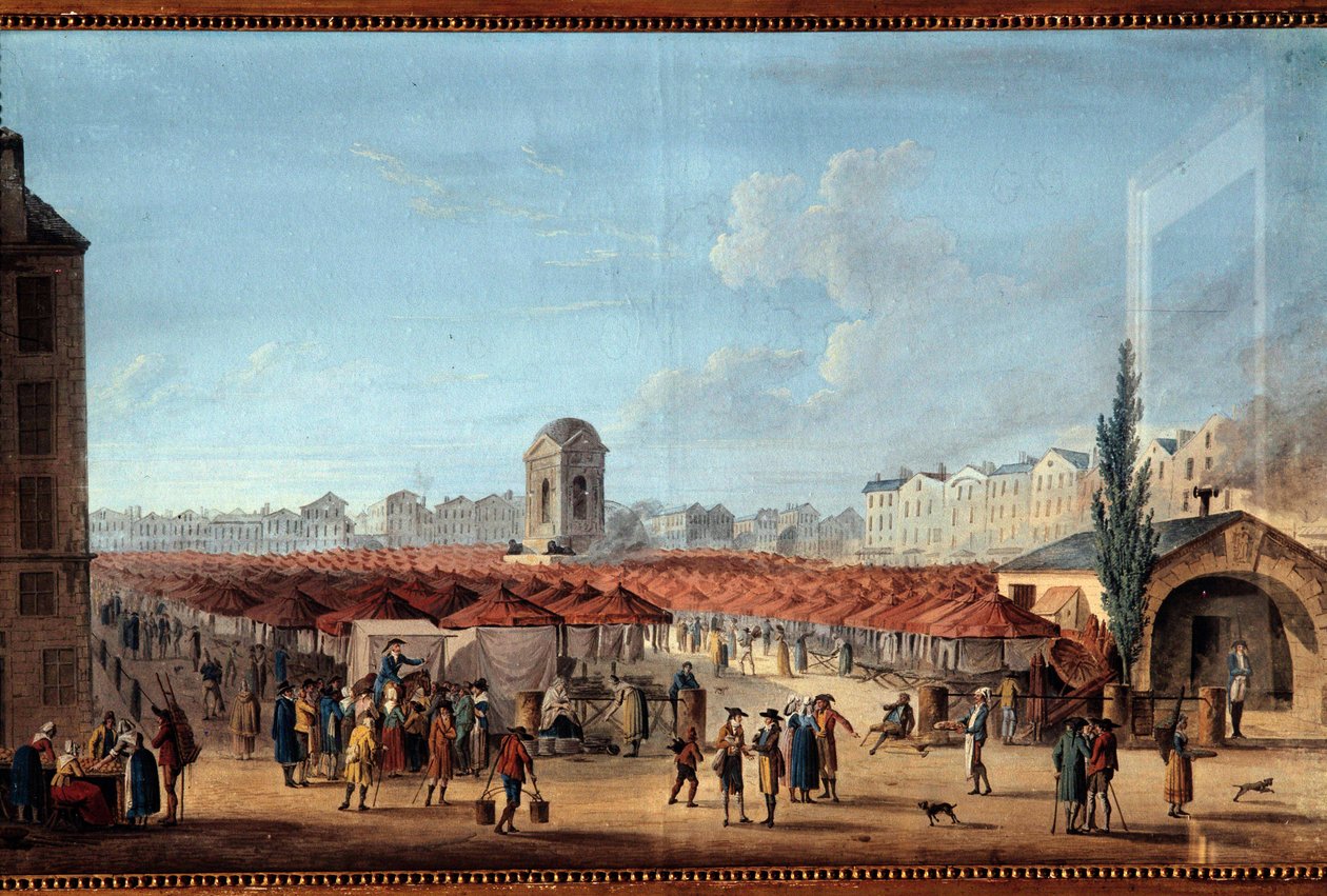 The March of the Innocents in Paris Painting by Thomas Naudet (1778-1810) 1789 Musee Carnavalet, Paris بواسطة توماس نوديت