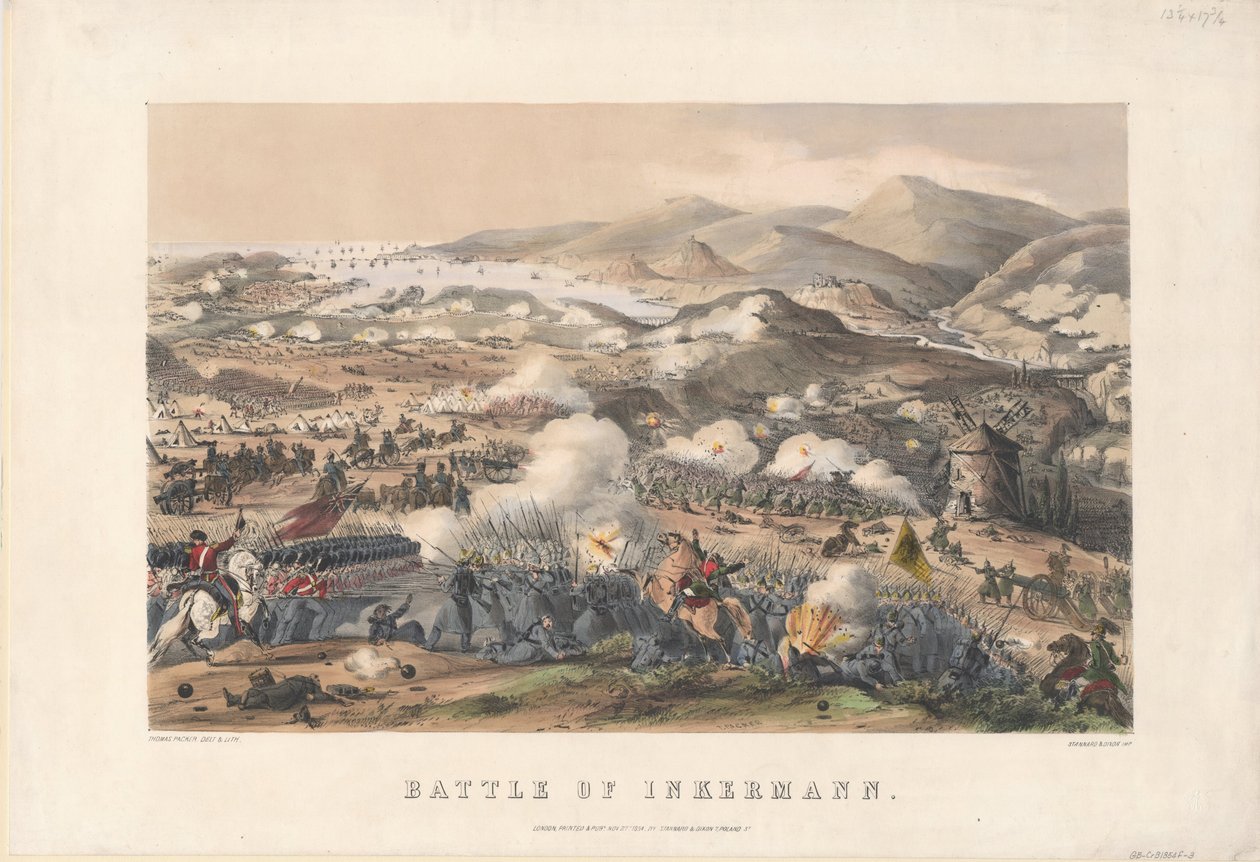 معركة إنكرمان في 5 نوفمبر 1854 ، 1854 بواسطة توماس باكر