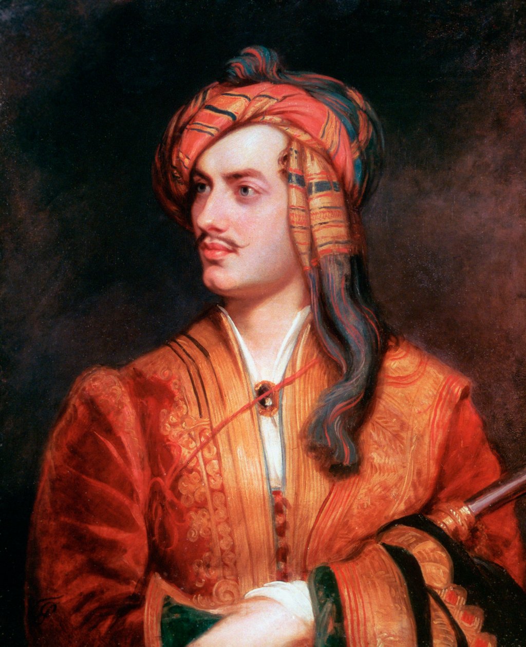 بايرون روتشديل في اللباس الألباني ، 1813 بواسطة توماس فيليبس