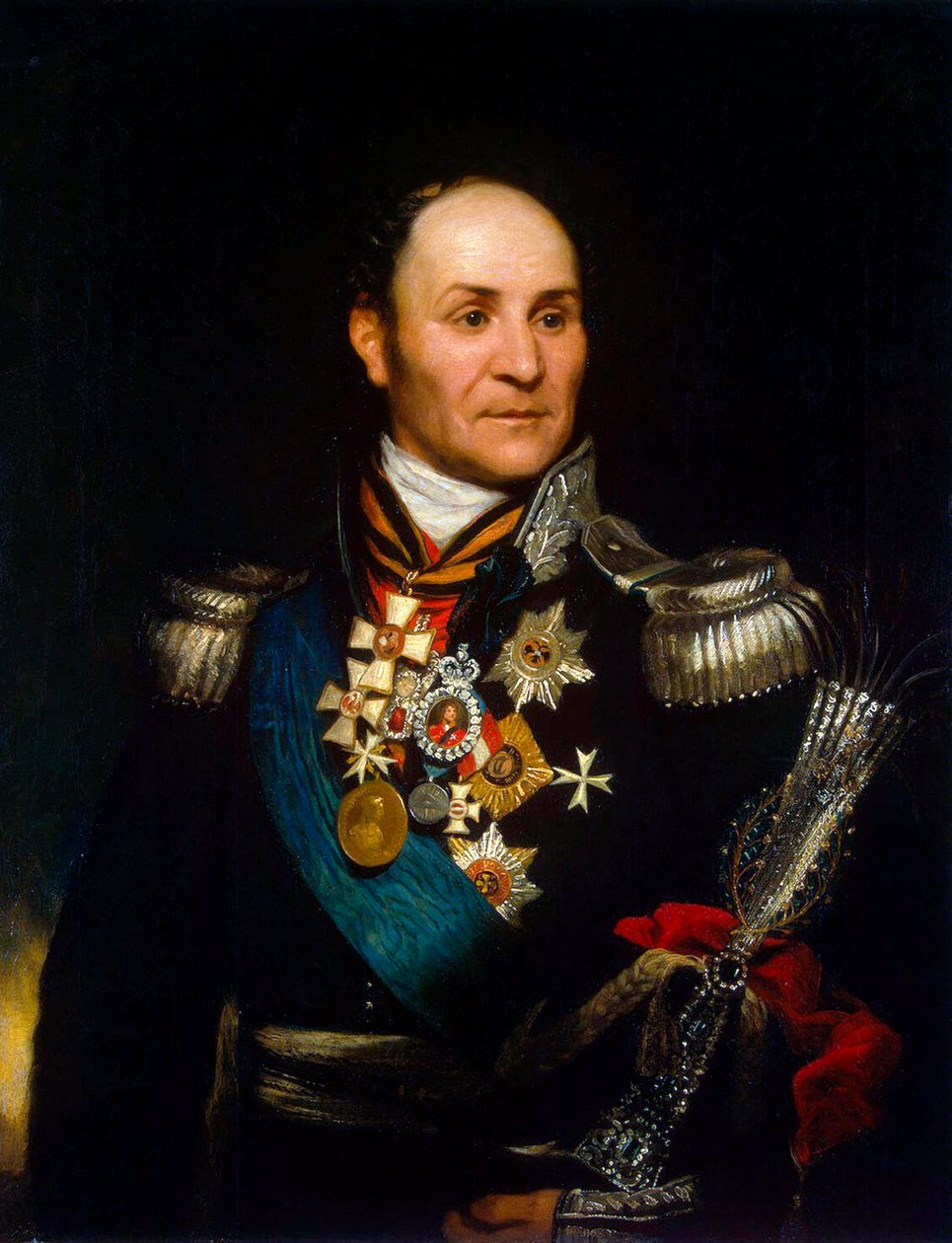 صورة للكونت ماتفي إيفانوفيتش بلاتوف ، 1757-1818 ، 1814. بواسطة توماس فيليبس
