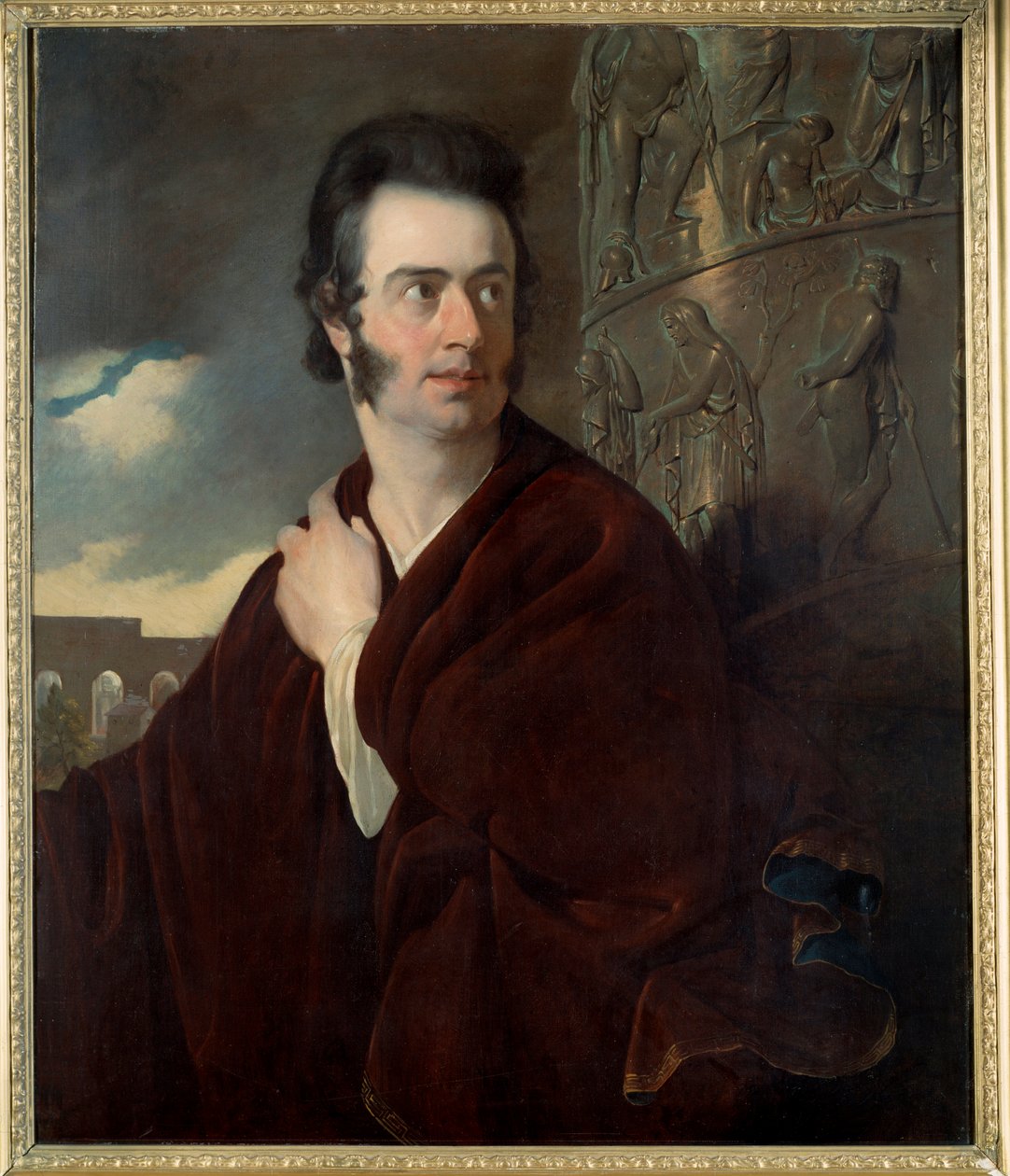 افترض صورة الشاعر البريطاني اللورد بايرون (1788 - 1824). لوحة توماس فيليبس (1770-1845) إي سي. أنج. بواسطة توماس فيليبس
