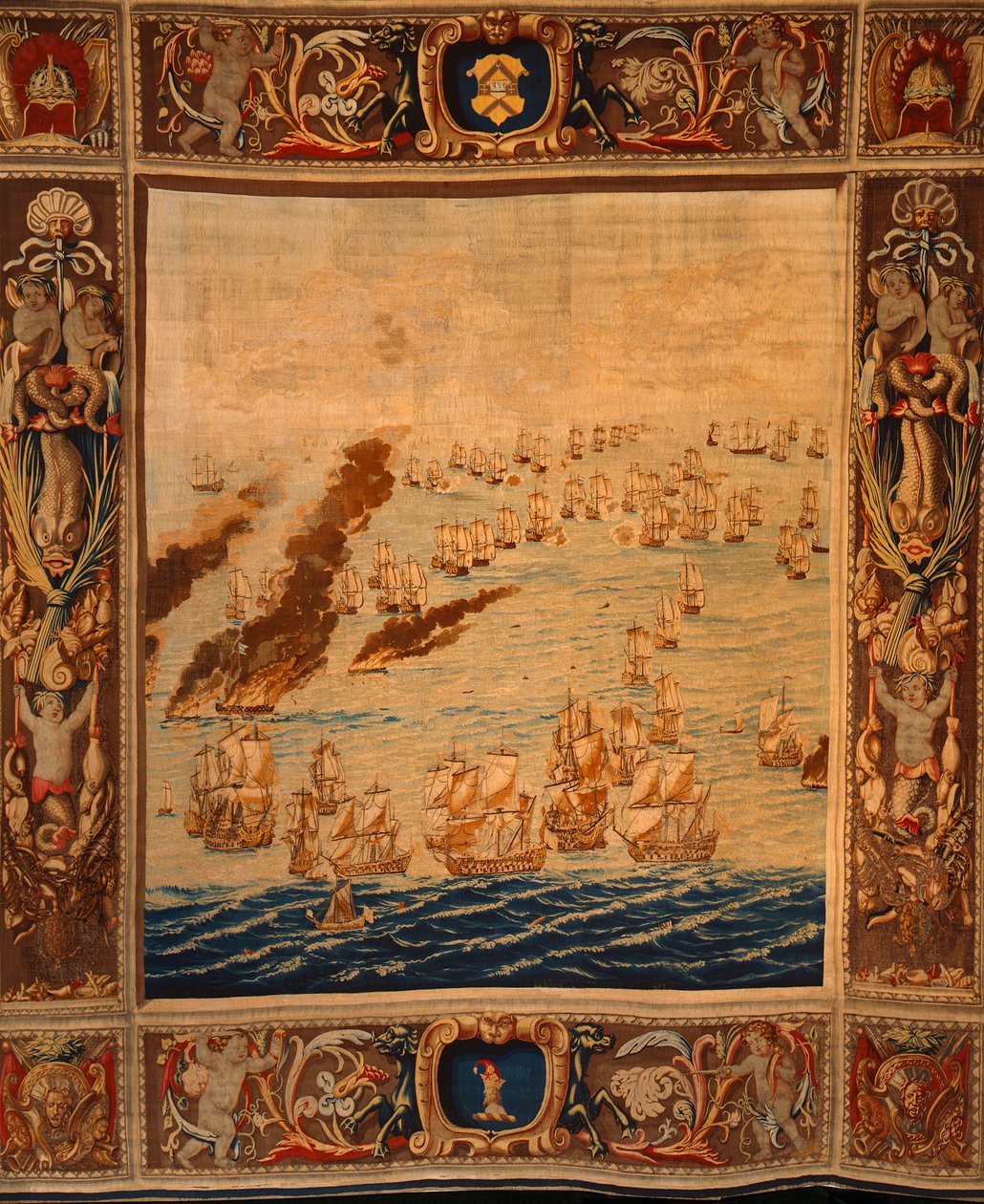 نسيج Mortlake: Fires in Action ، حوالي عام 1685 (نسيج) بواسطة توماس بوينتس