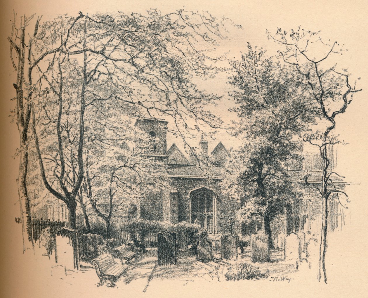 الكنيسة الملكية بقصر سافوي 1902 بواسطة توماس روبرت واي