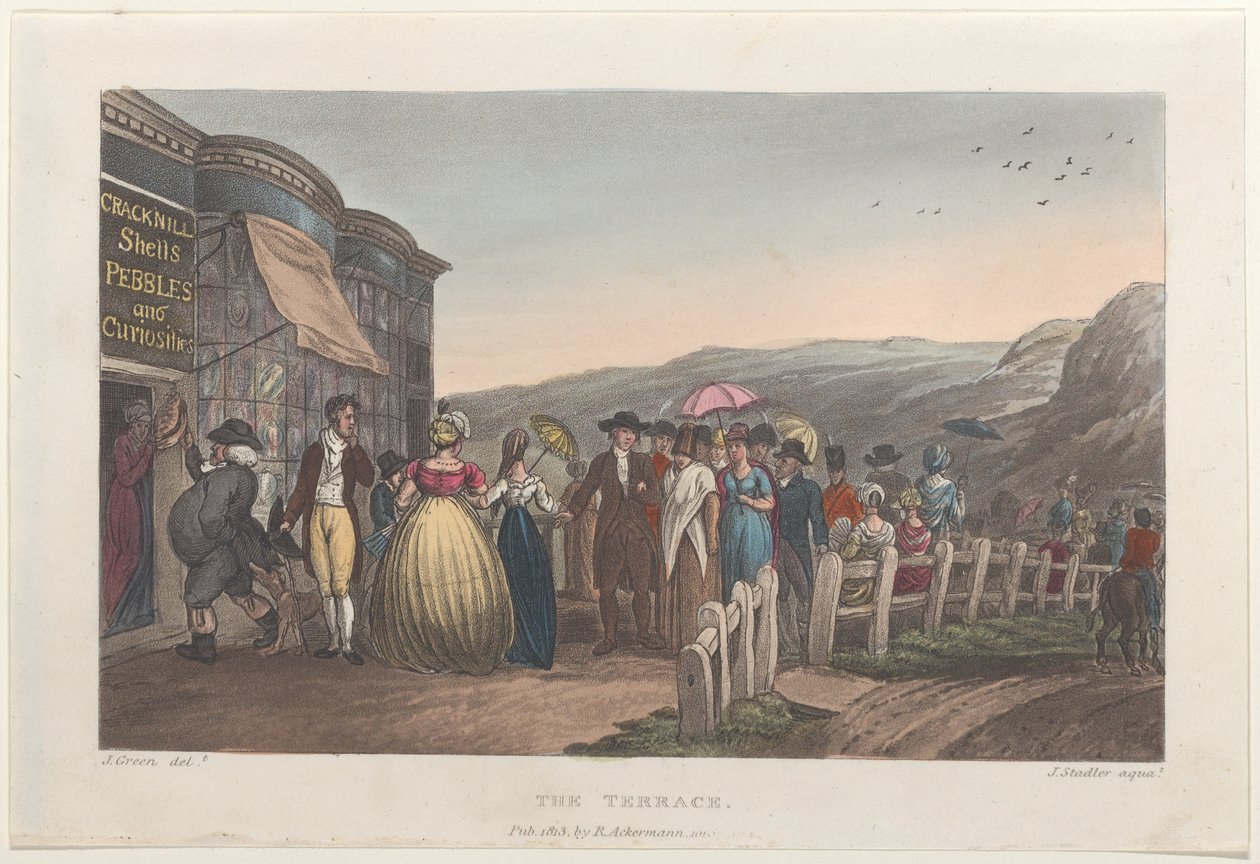 الشرفة ، من الرسومات الشعرية لسكاربورو ، 1813. ، 1813. المؤلفون: توماس رولاندسون ، جوزيف قسطنطين ستادلر ، ج. بواسطة توماس رولاندسون ، جوزيف قسطنطين ستادلر ، جي بلاك
