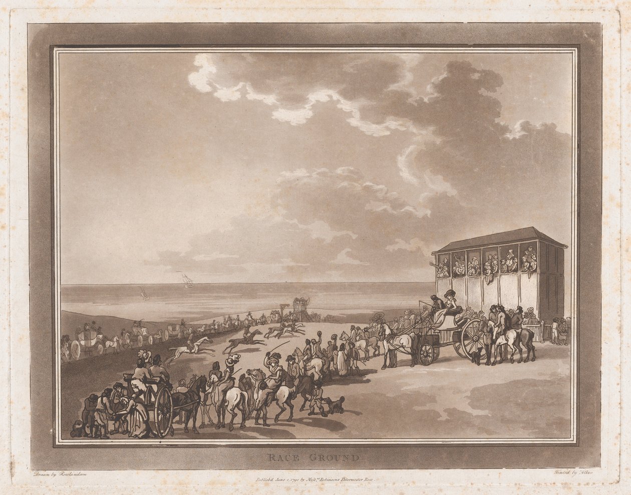 أرض السباق رحلة إلى Brighthelmstone ، 1 يونيو 1790. ، 1 يونيو 1790. المؤلفون: توماس رولاندسون ، صموئيل ألكين. بواسطة توماس رولاندسون ، صموئيل ألكين
