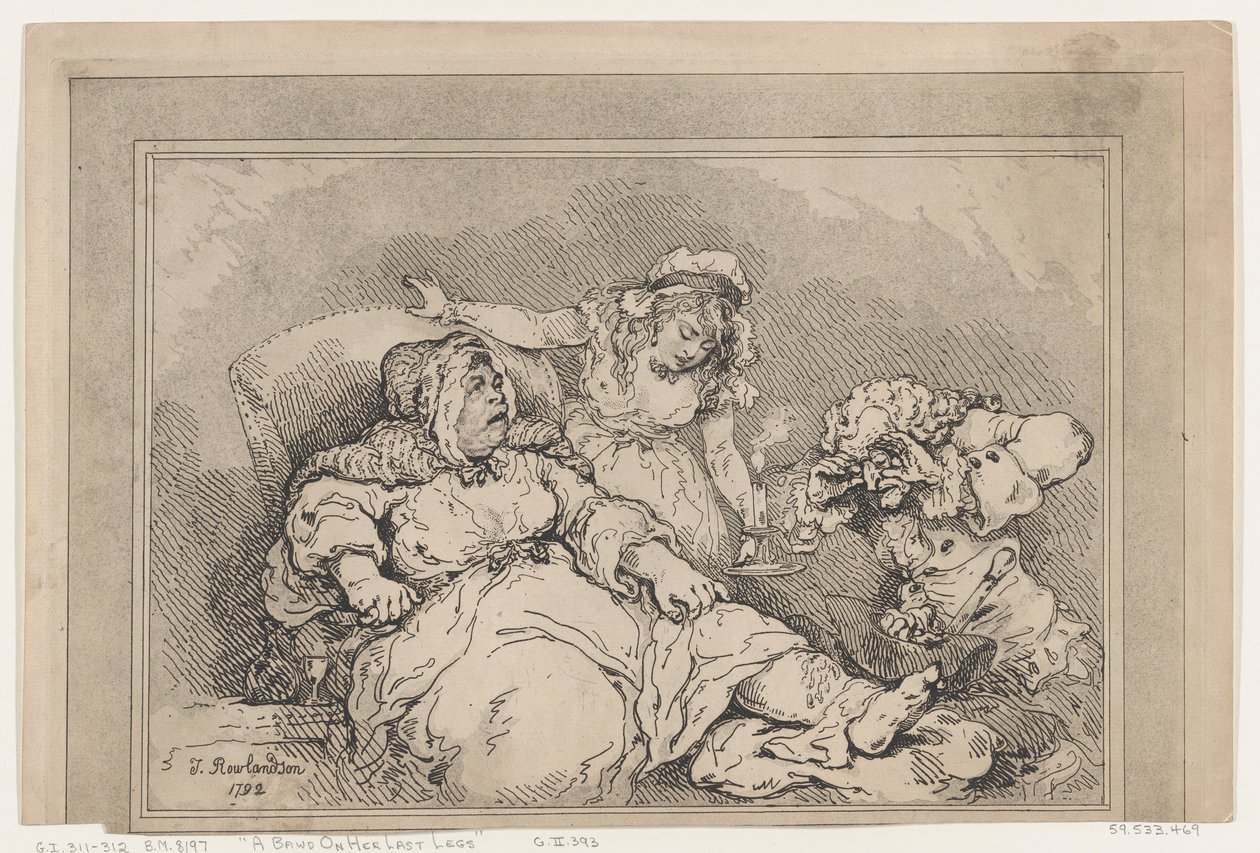 A Bawd on her Last Legs ، 1792. ، 1792. بواسطة توماس رولاندسون