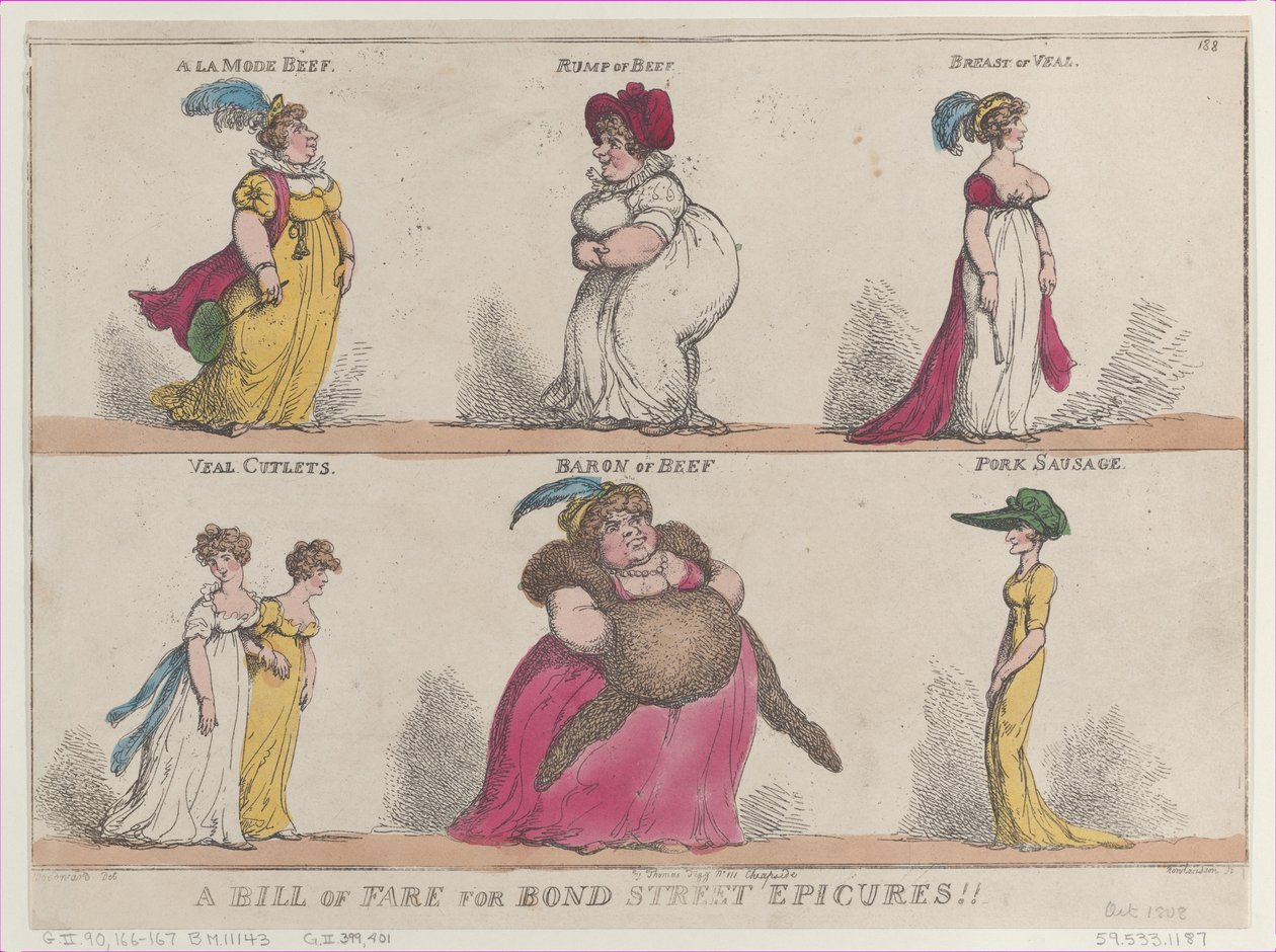 فاتورة أجرة لشركة Bond Street Epicures !! ، 25 أكتوبر 1808. ، 25 أكتوبر 1808. بواسطة توماس رولاندسون