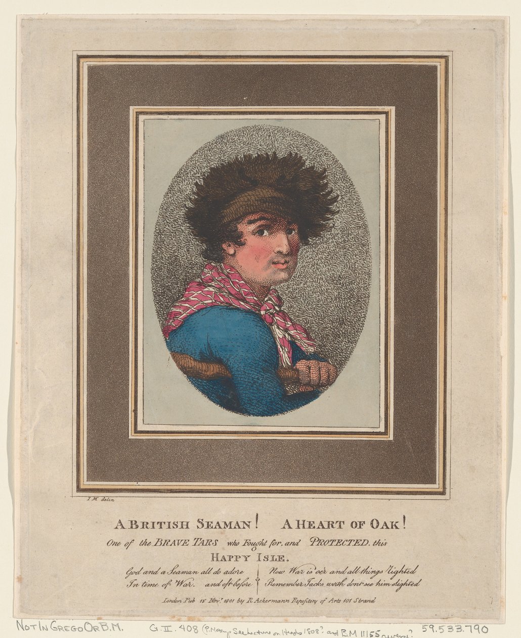 بحار بريطاني! قلب البلوط! 15 نوفمبر 1801. ، 15 نوفمبر 1801. بواسطة توماس رولاندسون