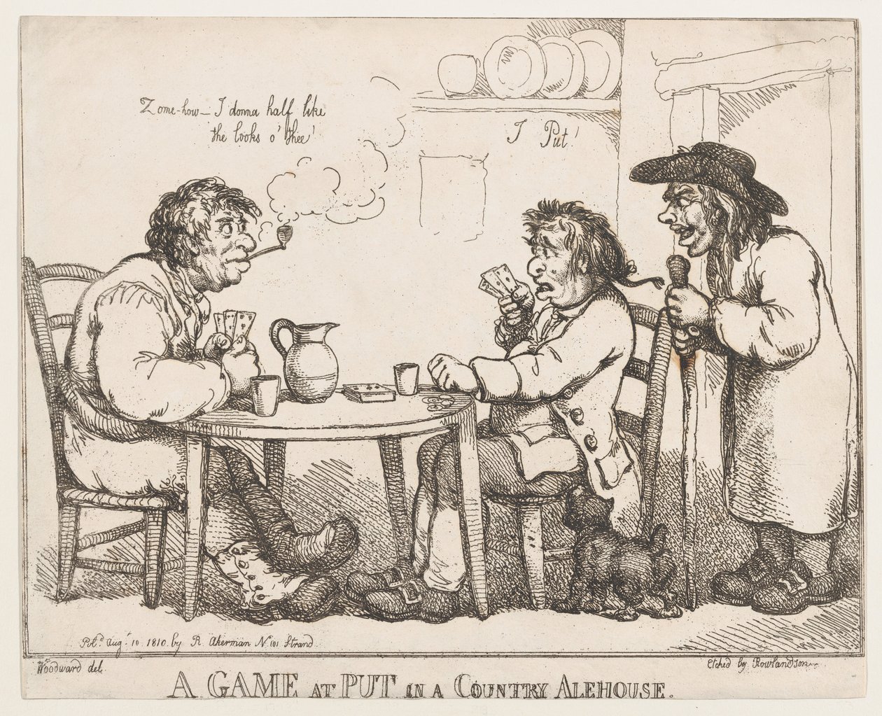 لعبة في Put in a Country Alehouse ، ١٠ أغسطس ١٨١٠. ، ١٠ أغسطس ١٨١٠. بواسطة توماس رولاندسون