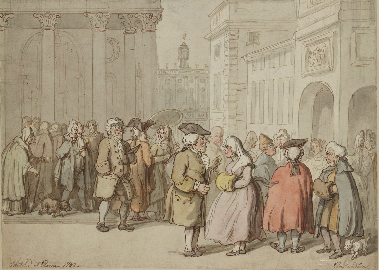مجموعة تم رسمها في روما ، 1770-1820 بواسطة توماس رولاندسون