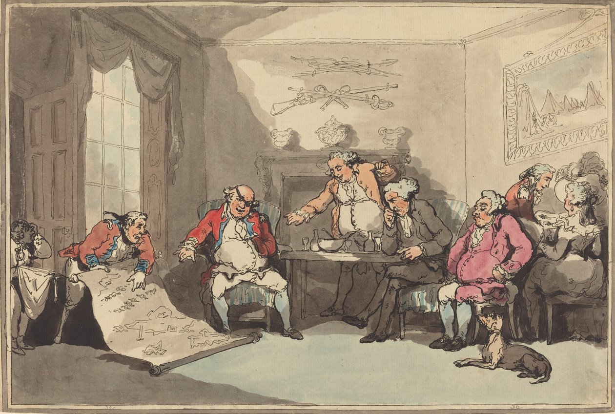 اجتماع الميليشيا ، ربما عام 1799. بواسطة توماس رولاندسون