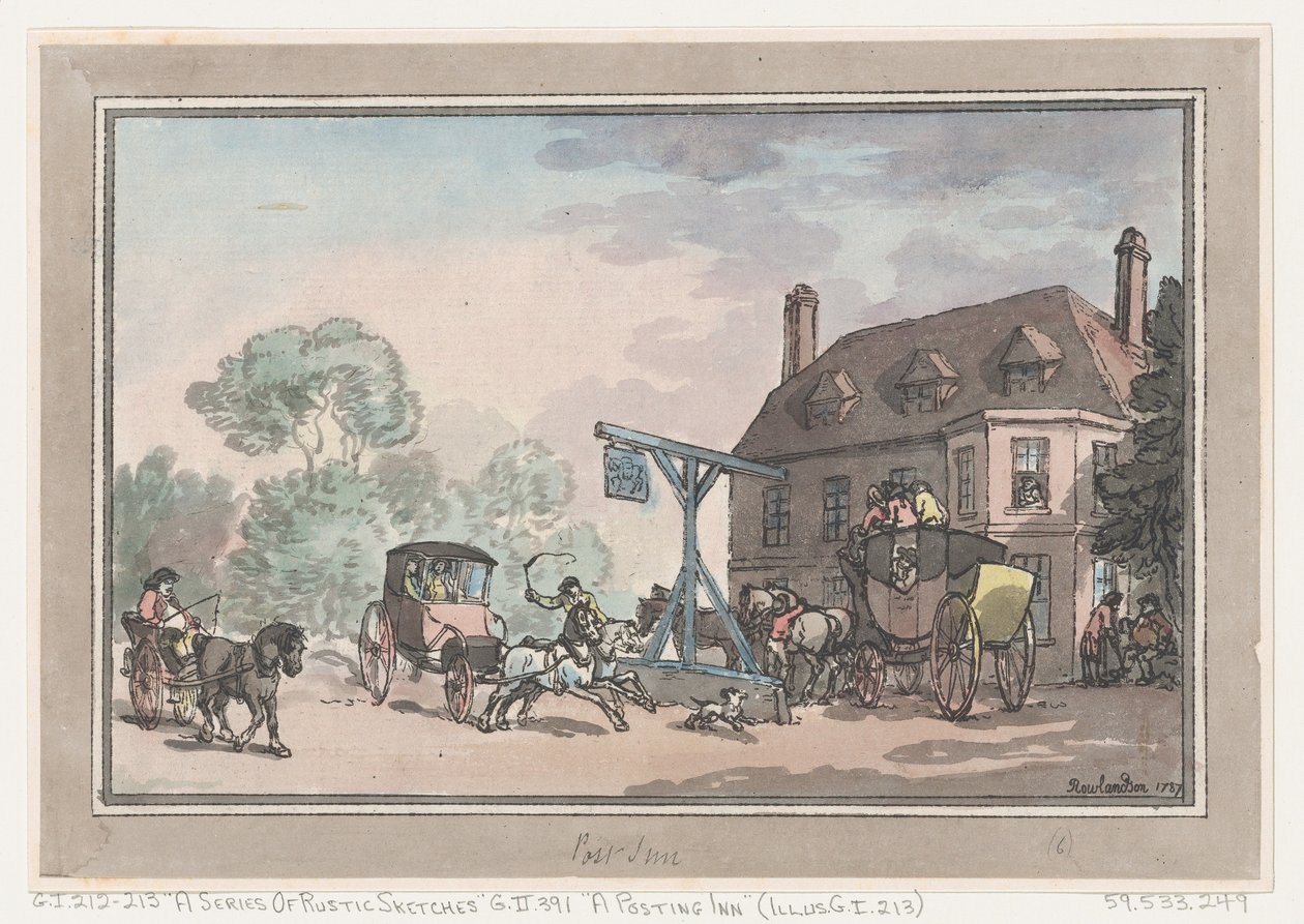 A Posting Inn ، 1787. ، 1787. بواسطة توماس رولاندسون