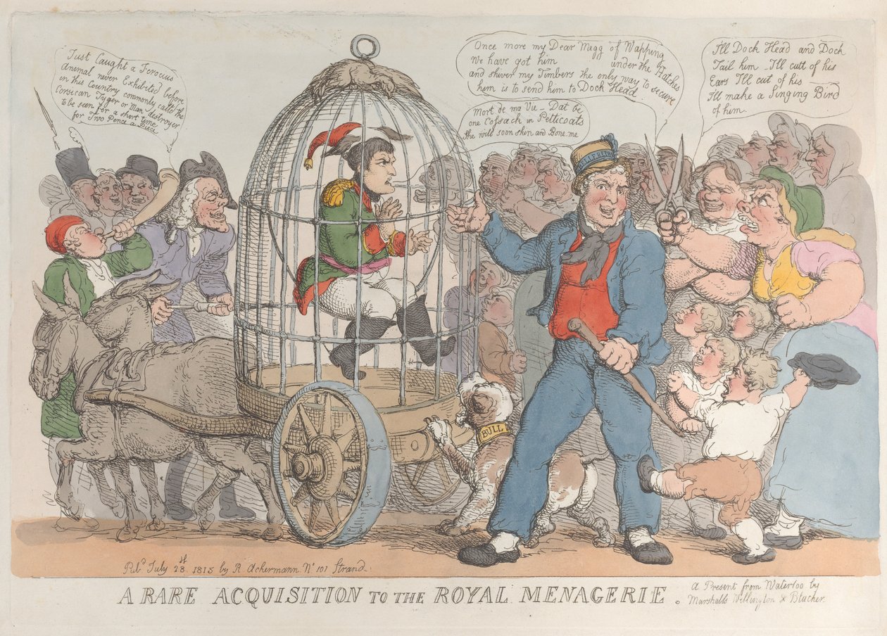 استحواذ نادر على Royal Menagerie ، 28 يوليو 1815. ، 28 يوليو ، 1815. بواسطة توماس رولاندسون