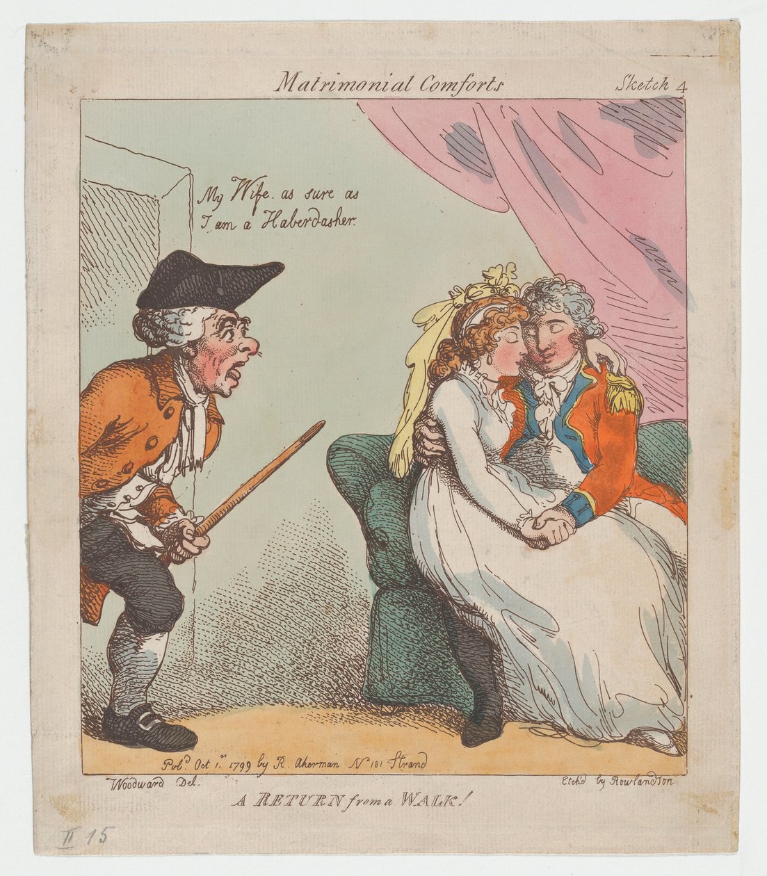عودة من نزهة ، 1 أكتوبر 1799 ، 1 أكتوبر 1799. بواسطة توماس رولاندسون