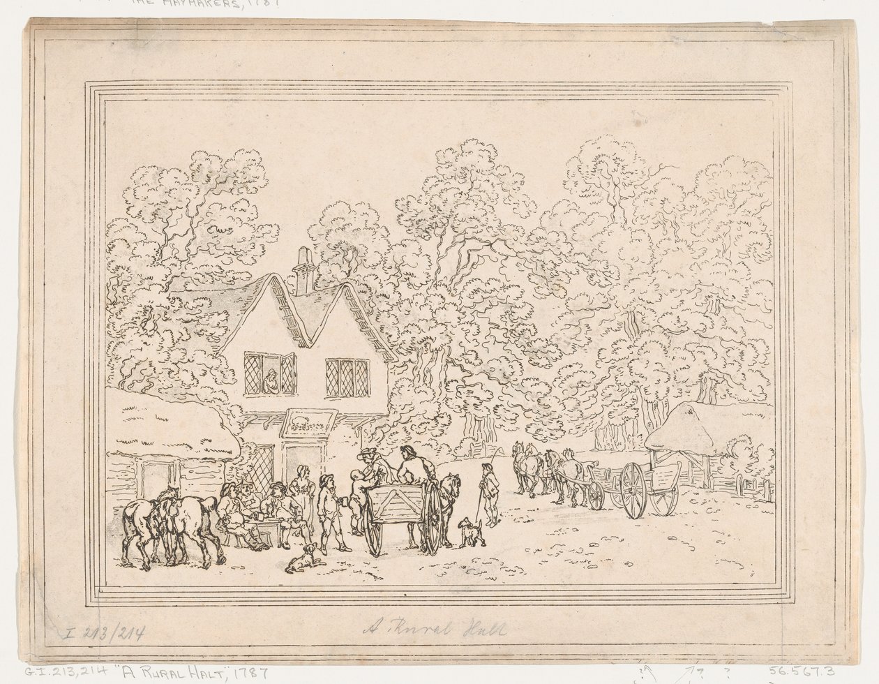 توقف ريفي ، 1787. ، 1787. بواسطة توماس رولاندسون
