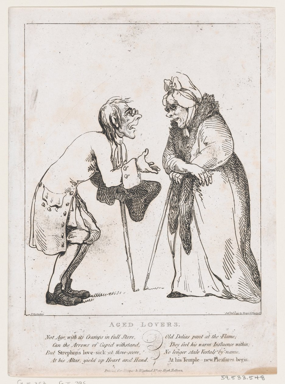 Aged Lovers ، 2 يناير 1797 ، 2 يناير 1797. بواسطة توماس رولاندسون