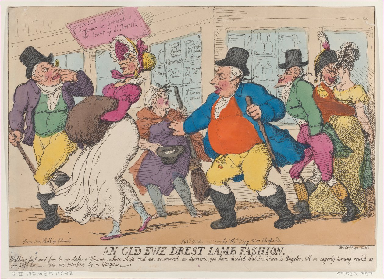 An Old Ewe Drest Lamb Fashion ، 25 أكتوبر 1810. ، 25 أكتوبر 1810. بواسطة توماس رولاندسون