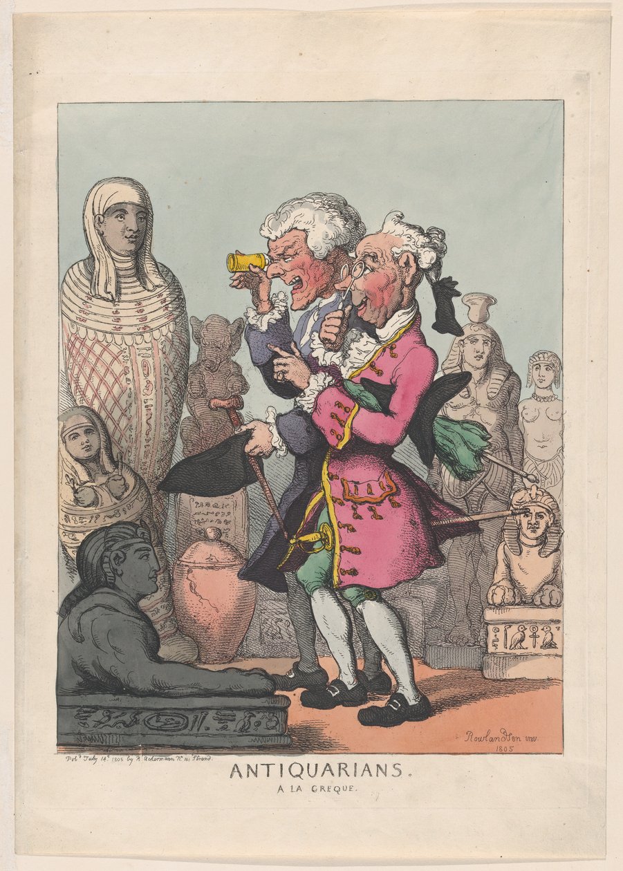 Antiquarians a la Greque ، ١٤ يوليو ١٨٠٥. ، ١٤ يوليو ١٨٠٥. بواسطة توماس رولاندسون