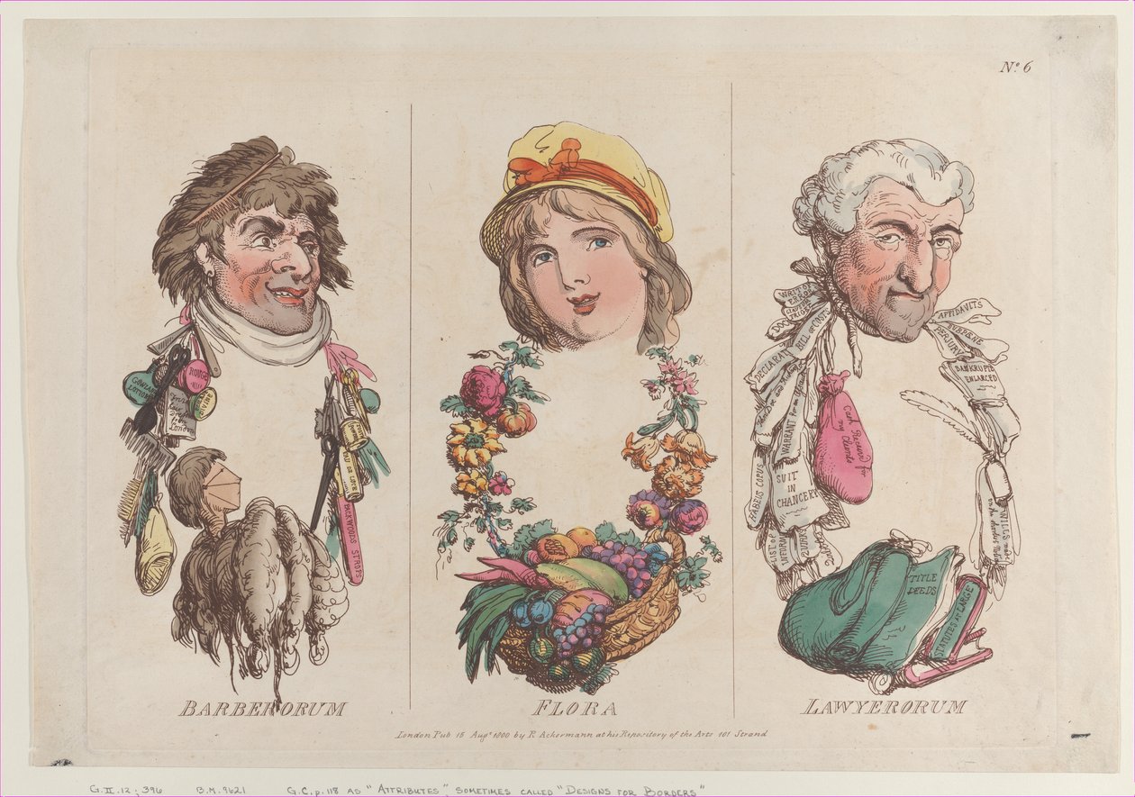 Barberorum ، فلورا ، Lawyerorum ، 15 أغسطس ، 1800. ، 15 أغسطس ، 1800. بواسطة توماس رولاندسون