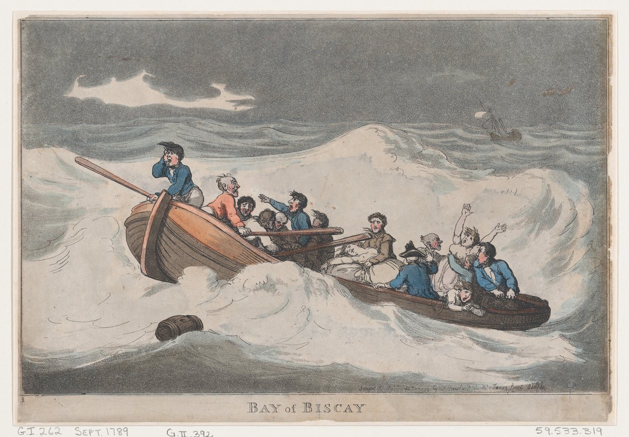 خليج بسكاي ، سبتمبر 1789. ، سبتمبر 1789. بواسطة توماس رولاندسون