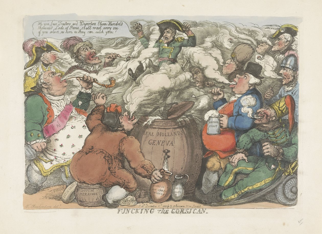 تبخير الكورسيكان 1813 Funcking الكورسيكان (العنوان على الكائن) بواسطة توماس رولاندسون