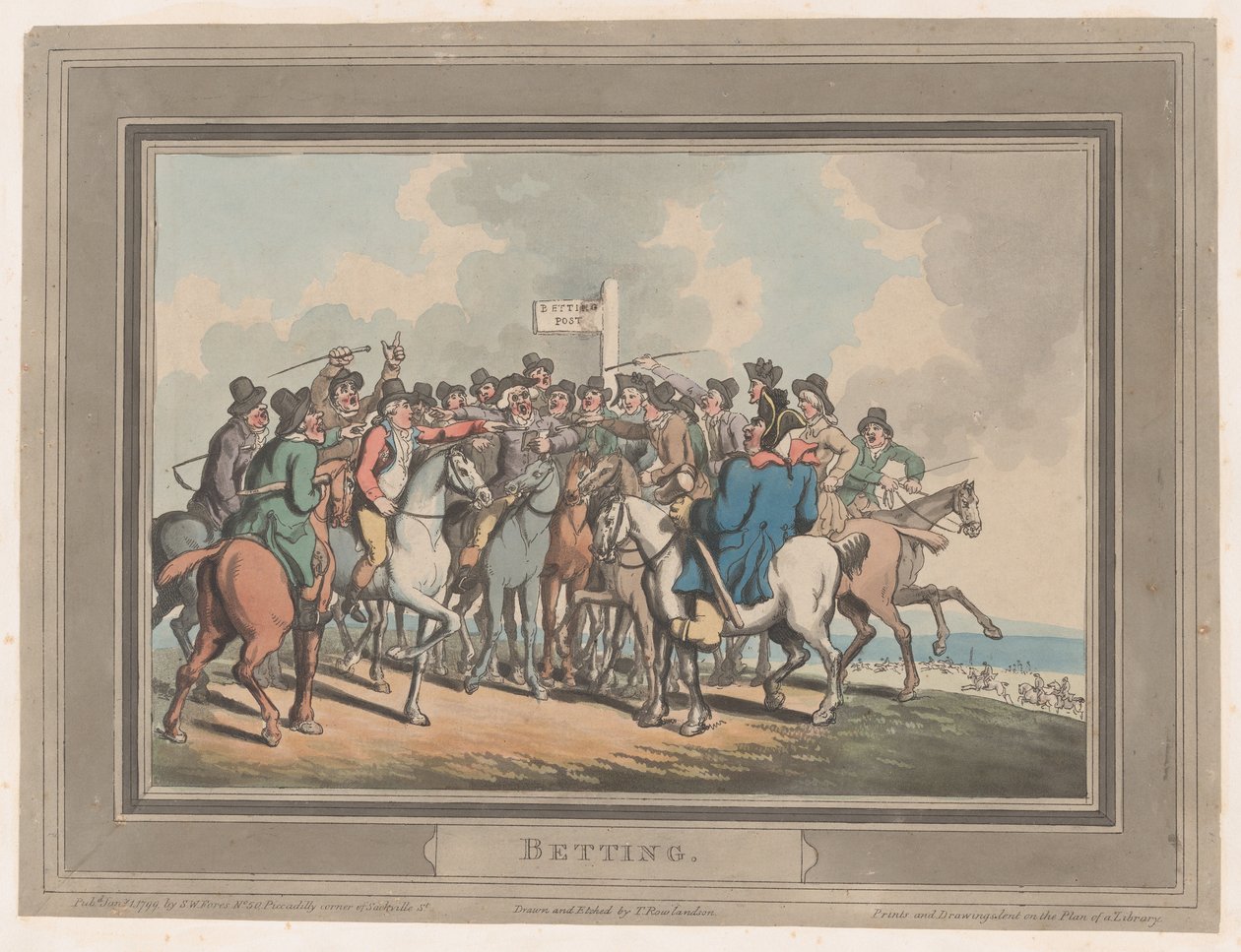 الرهان [The Betting Post] ، 1 يناير 1799 ، 1 يناير 1799. بواسطة توماس رولاندسون