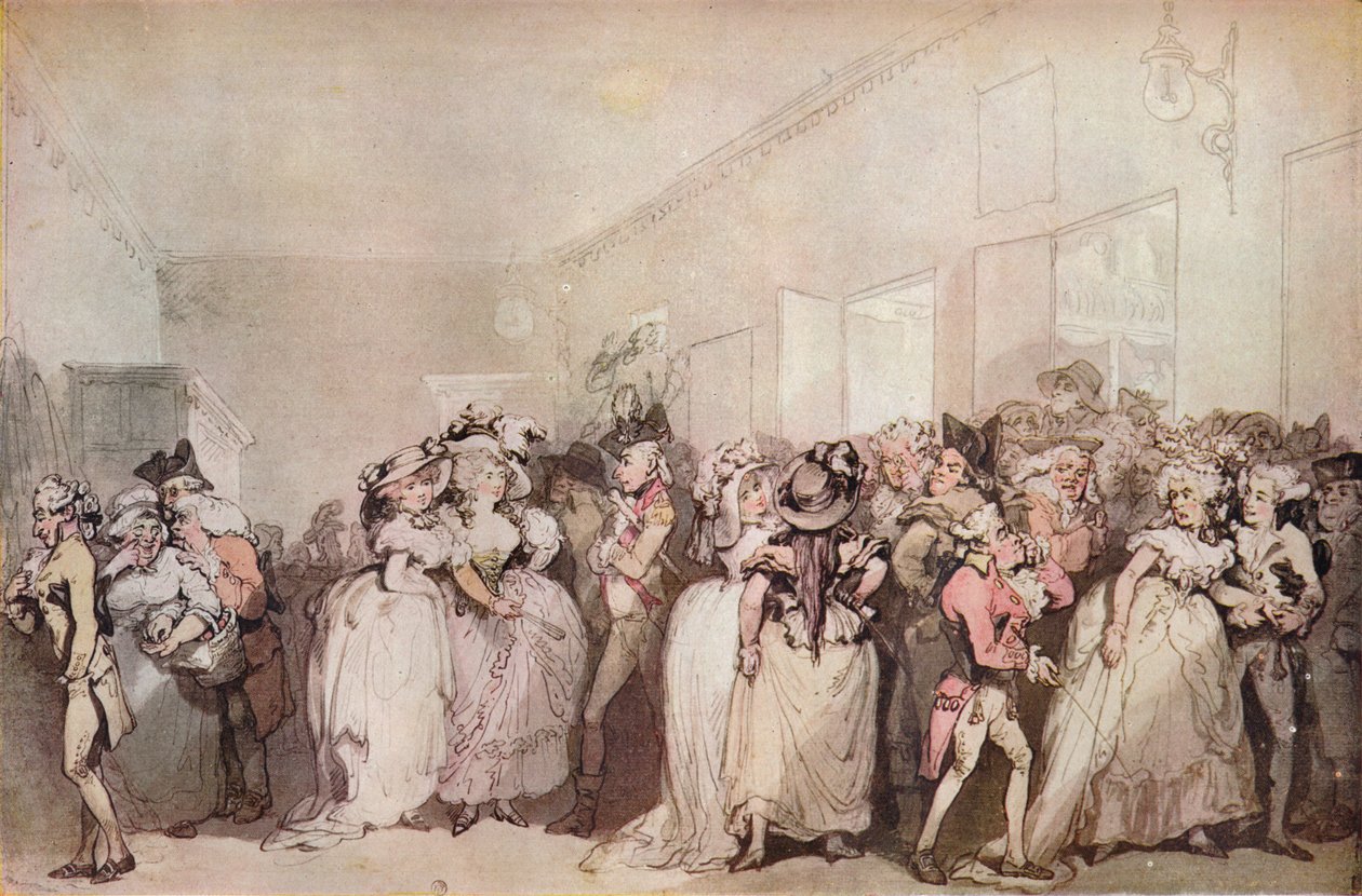 كراسي بوكس بوكس عام 1785 ، c1785 بواسطة توماس رولاندسون