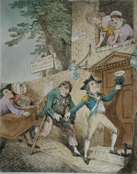 الصدقة تغطي العديد من الخطايا ، نشرتها هانا همفري عام 1781 (نقش ملون يدويًا) بواسطة توماس رولاندسون