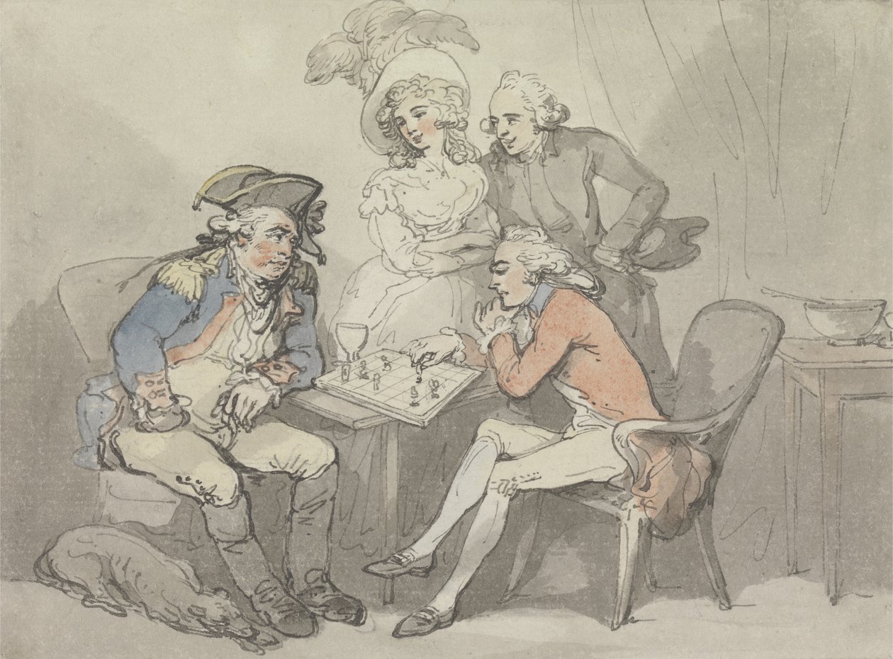 كش ملك ، حوالي عام 1790 (ألوان مائية وحبر على الجرافيت على الورق) بواسطة توماس رولاندسون