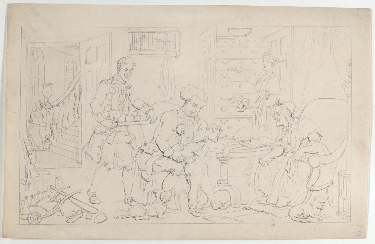 الطفولة: المعلم الأول ، من رقصة الحياة ، 1 سبتمبر 1817 ، 1 سبتمبر 1817. بواسطة توماس رولاندسون