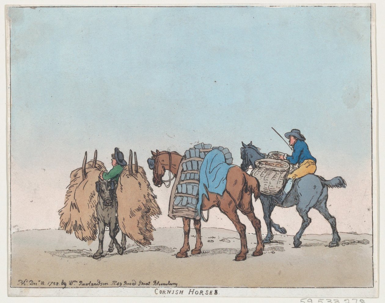 كورنيش هورسز ، 29 ديسمبر 1788 ، 29 ديسمبر 1788. بواسطة توماس رولاندسون