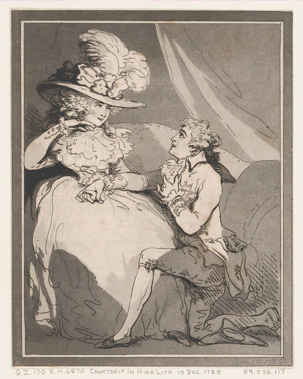 الخطوبة في الحياة العالية ، 15 ديسمبر 1785. ، 15 ديسمبر 1785. بواسطة توماس رولاندسون