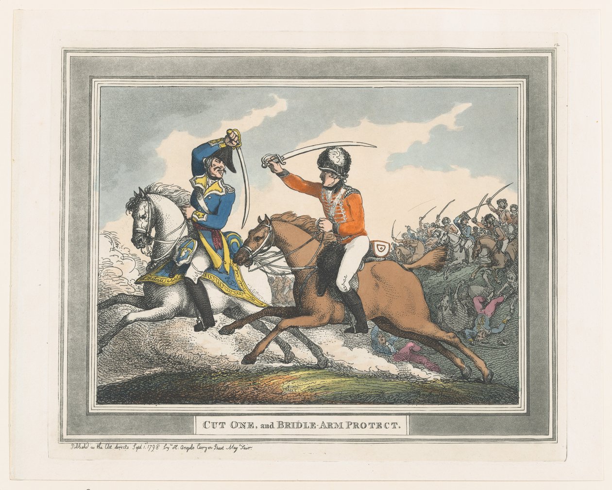 Cut One and Bridle Arm Protect ، 1 سبتمبر 1798 ، 1 سبتمبر 1798. بواسطة توماس رولاندسون