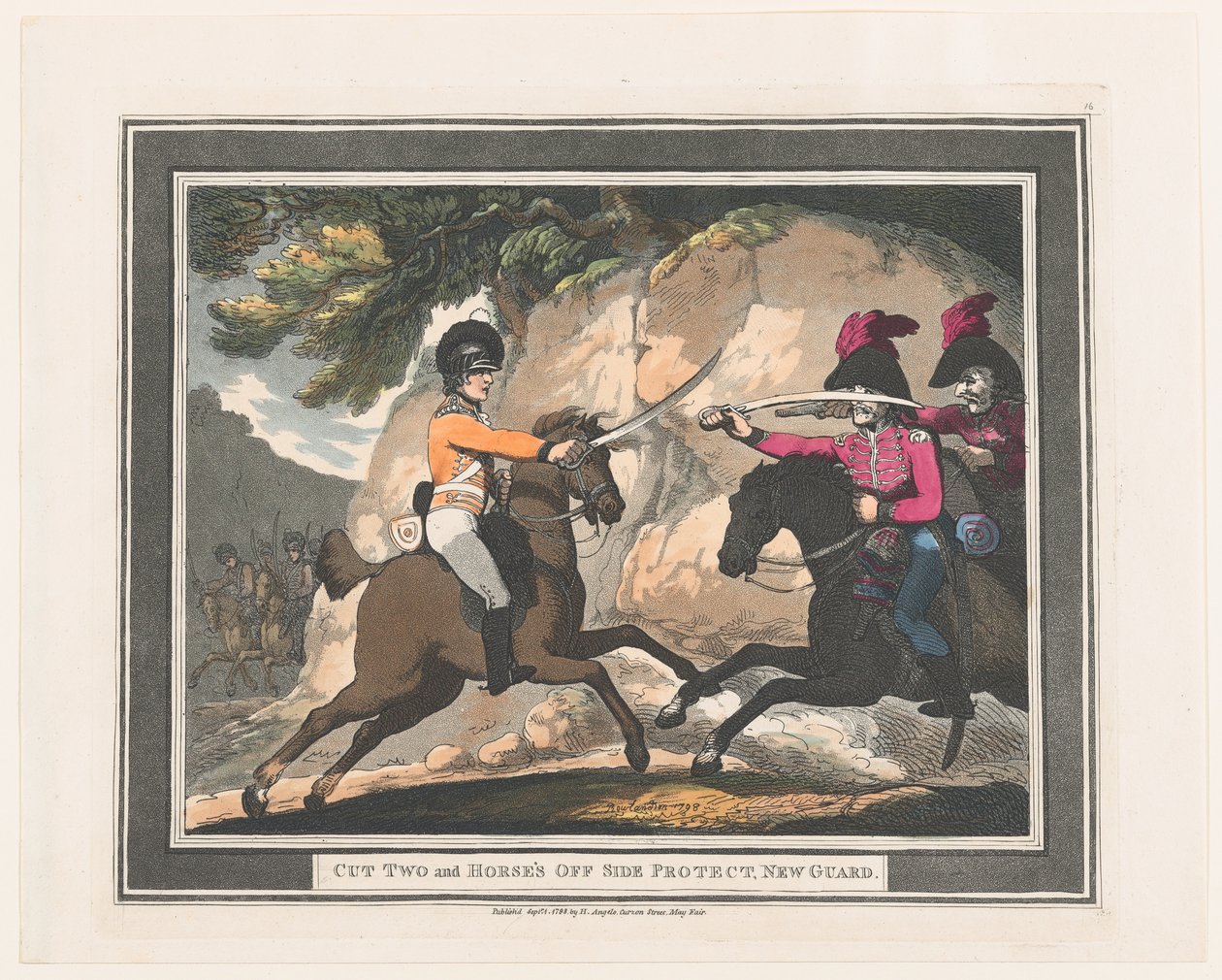 Cut Two and Horse's Off Side Protect ، New Guard ، 1 سبتمبر 1798. ، 1 سبتمبر 1798. بواسطة توماس رولاندسون