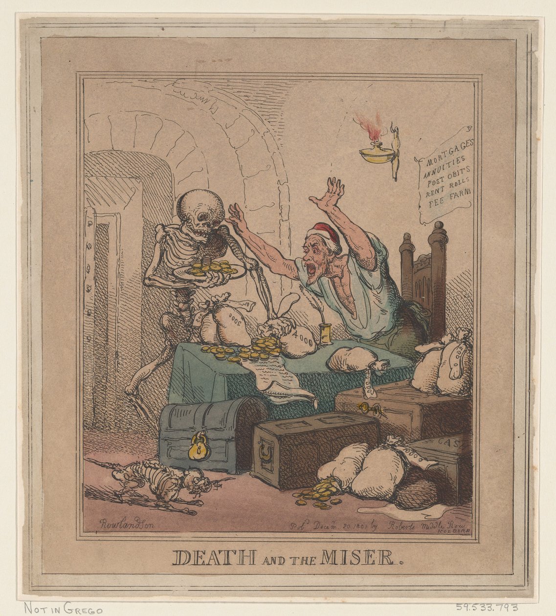 الموت والبصر ، 20 ديسمبر 1801. ، 20 ديسمبر 1801. بواسطة توماس رولاندسون