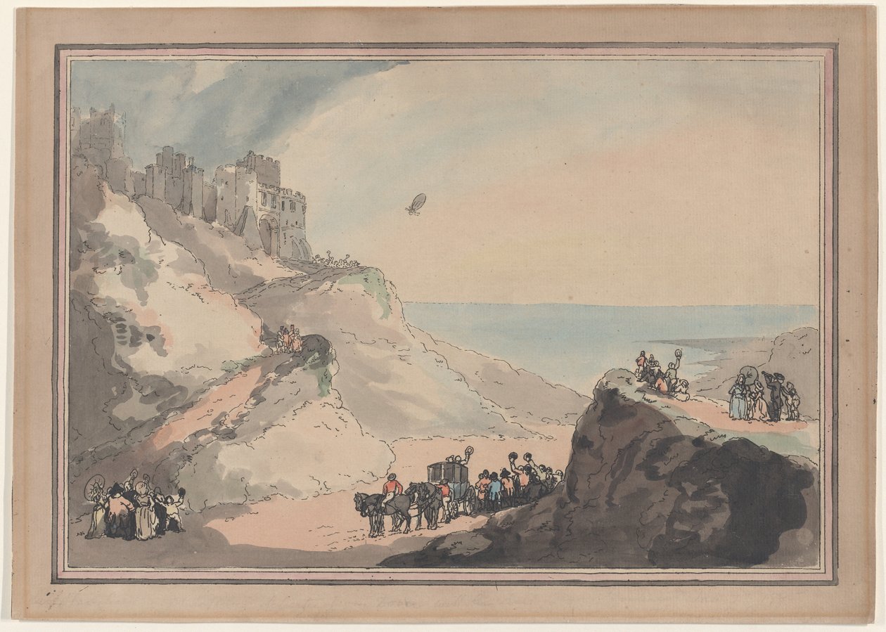 رحيل بالون بلانشارد وجيفريز من دوفر ، 7 يناير 1785 ، يناير ... ، يناير 1794. بواسطة توماس رولاندسون
