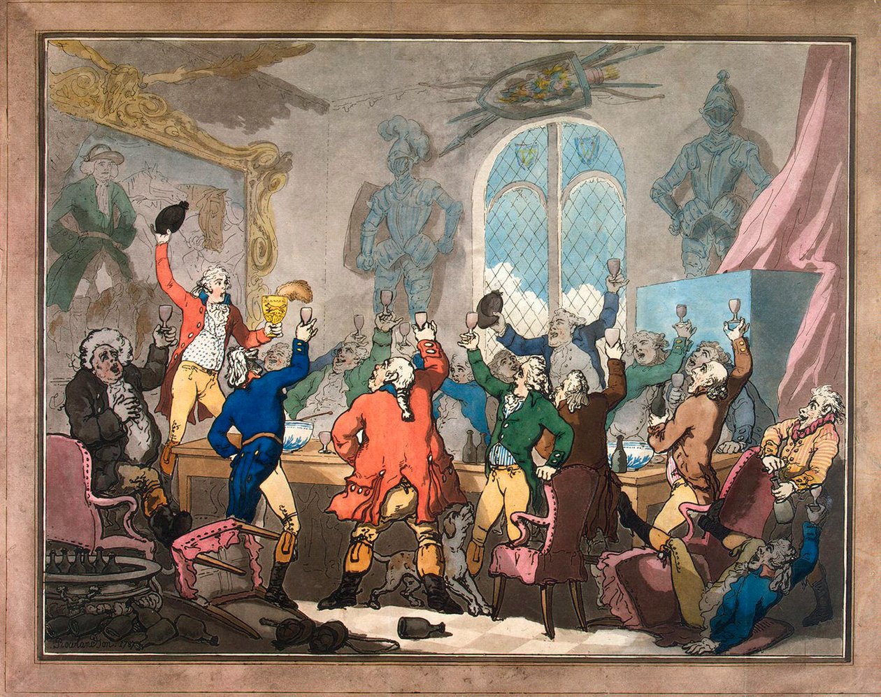 العشاء ، 1787. بواسطة توماس رولاندسون