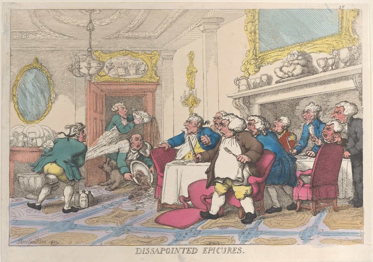 Epicures المحبطين ، 1809. ، 1809. بواسطة توماس رولاندسون
