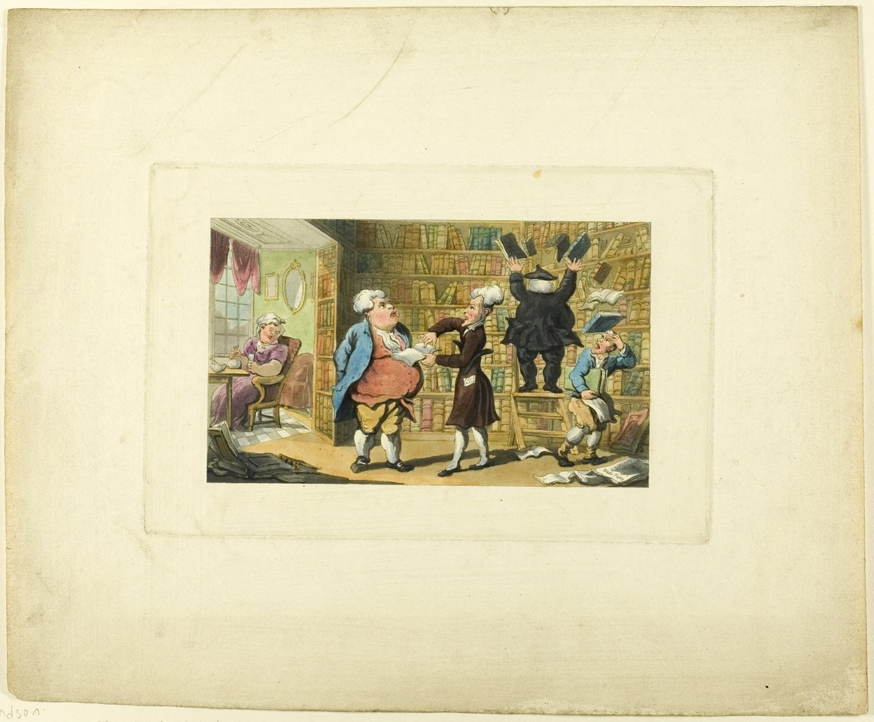 Doctor Syntax and the Book Seller ، من The Tour of Doctor Syntax بواسطة توماس رولاندسون