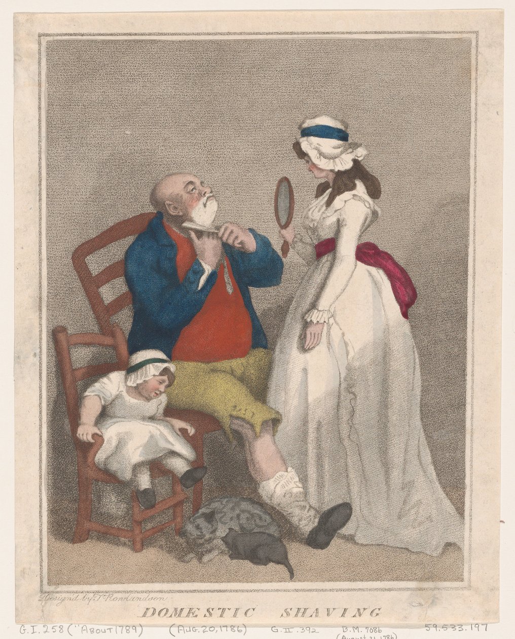 حلاقة منزلية ، 21 أغسطس 1786 ، 21 أغسطس 1786. بواسطة توماس رولاندسون