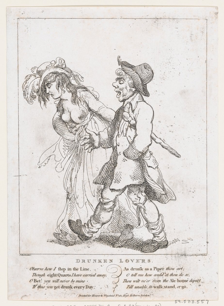 عشاق السكران ، 15 مارس 1798 ، 15 مارس 1798. بواسطة توماس رولاندسون