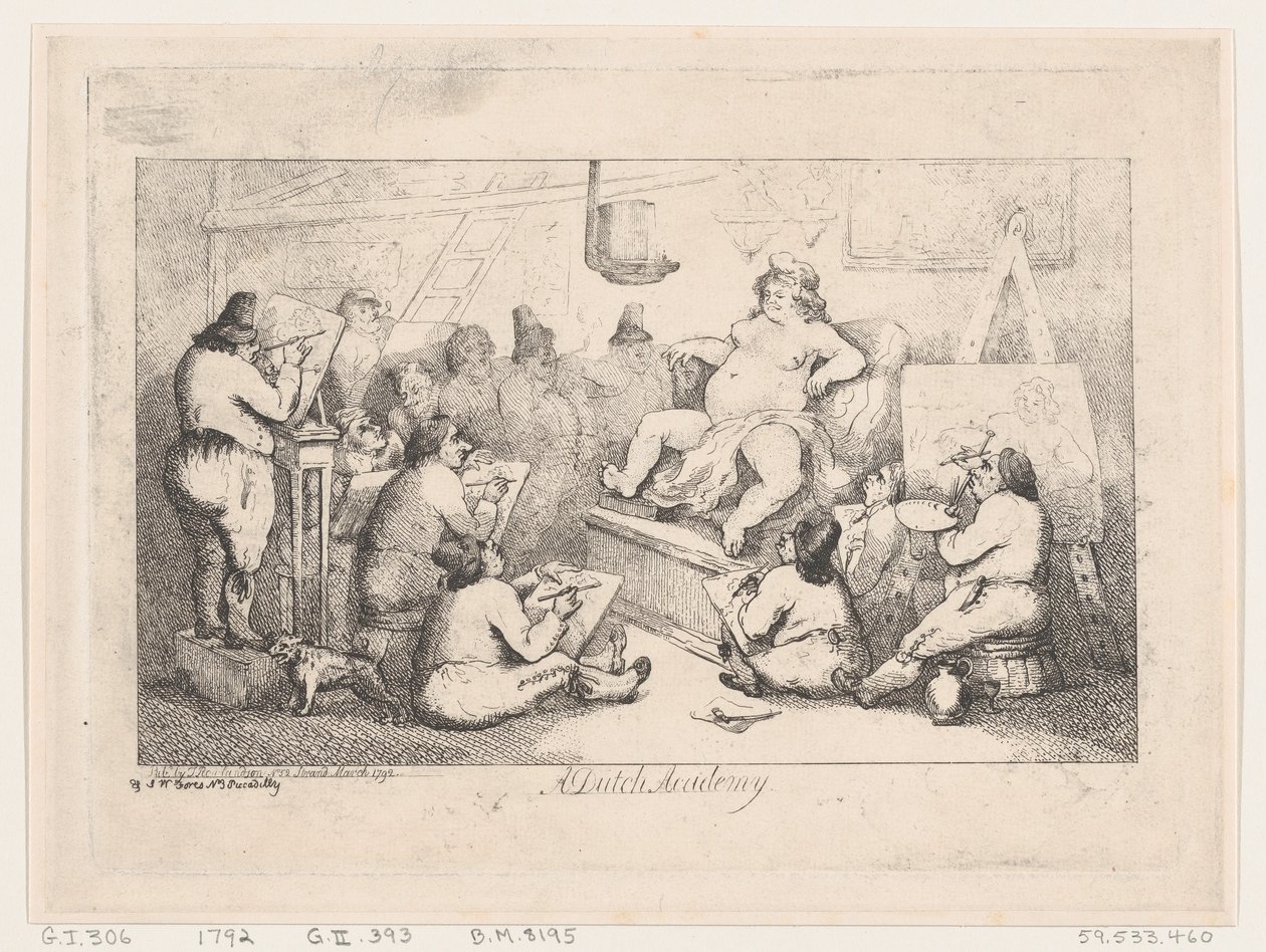 الأكاديمية الهولندية ، مارس 1792. ، مارس 1792. بواسطة توماس رولاندسون