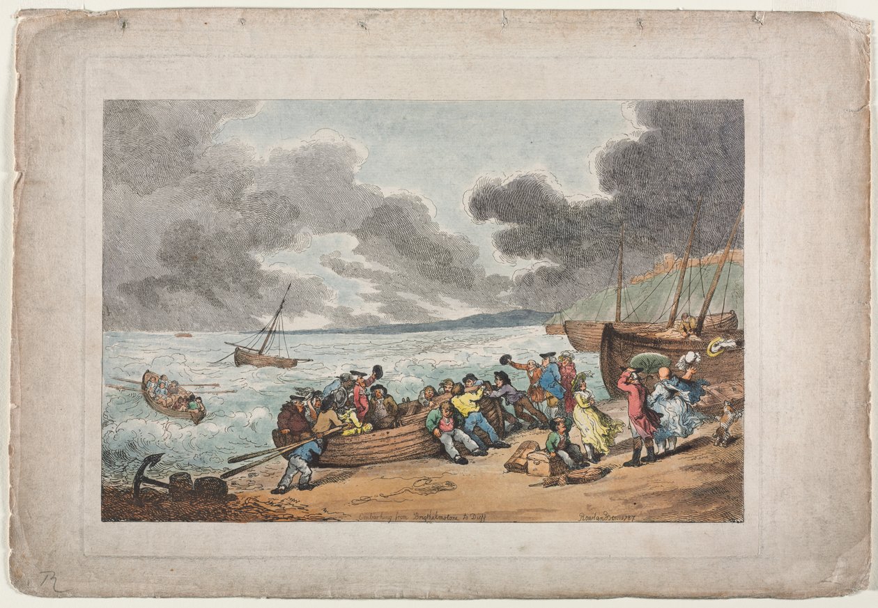 الصعود من Brighthelmstone إلى Dieppe بواسطة توماس رولاندسون