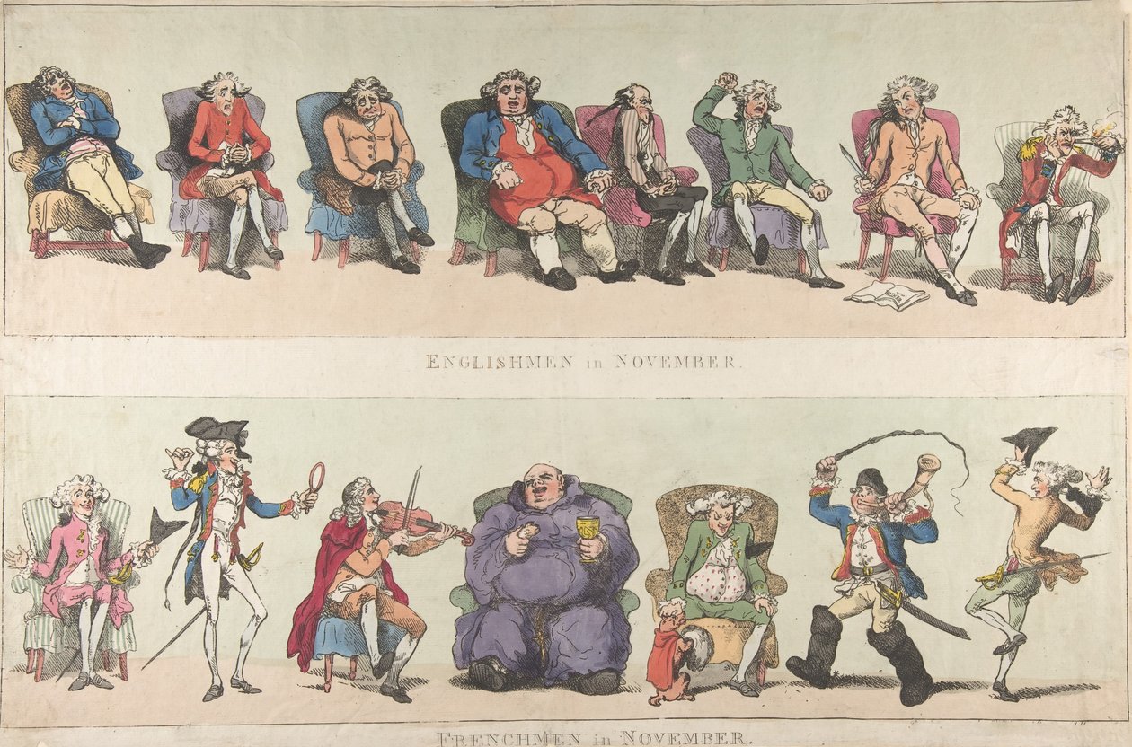 الإنجليز في نوفمبر ، والفرنسيون في نوفمبر ، 25 نوفمبر ، 1788. ، 25 نوفمبر ، 1788. بواسطة توماس رولاندسون