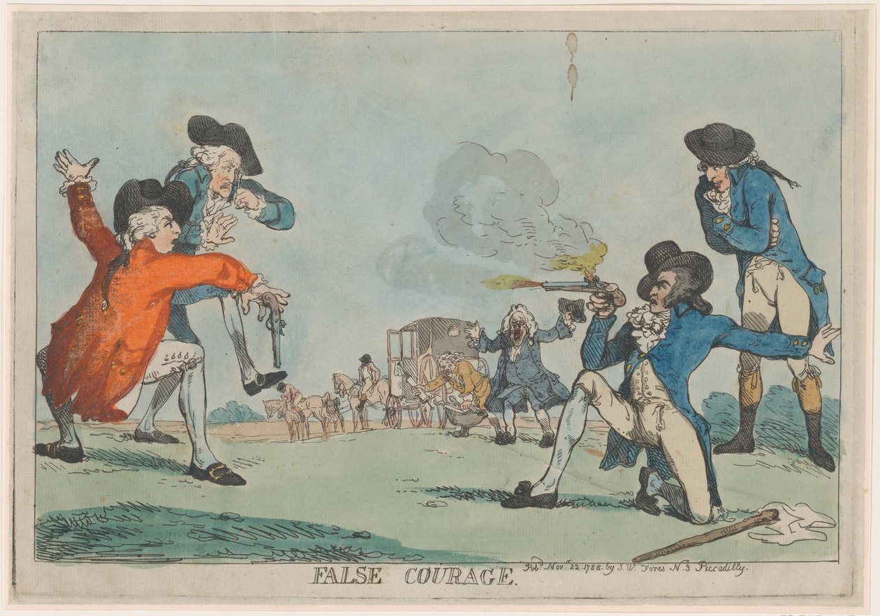شجاعة كاذبة ، 22 نوفمبر 1788 ، 22 نوفمبر 1788. بواسطة توماس رولاندسون