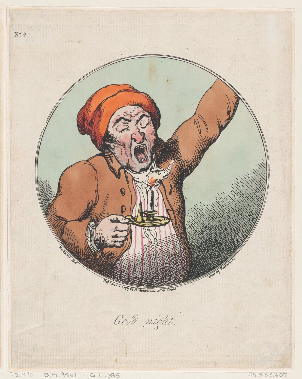 ليلة سعيدة ، 1 نوفمبر 1799 ، 1 نوفمبر 1799. بواسطة توماس رولاندسون